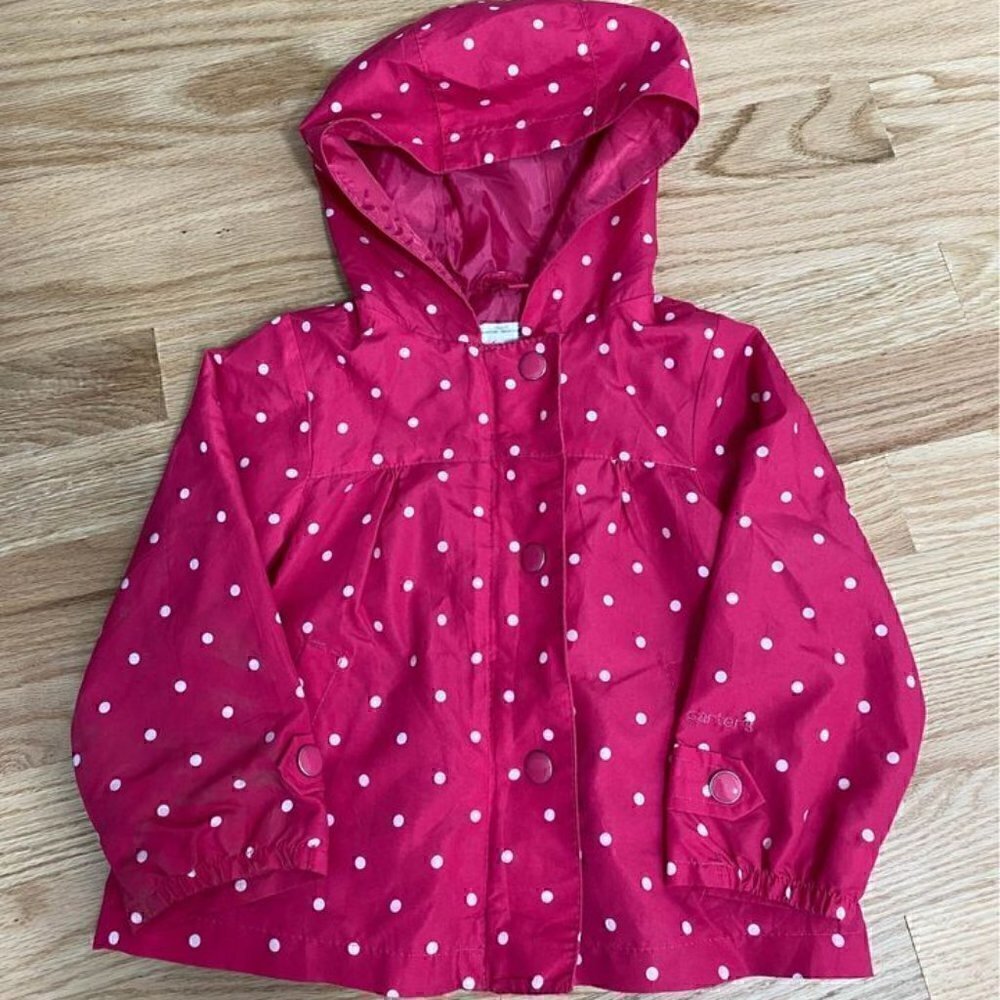 Carter’s Polka Dot Windbreaker Jacket Sz 24 Months